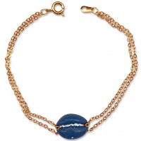 Blue Cowrie Shell Bracelet