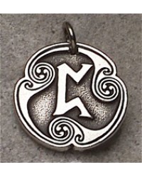 Pertho - Rune of Luck Pewter Talisman