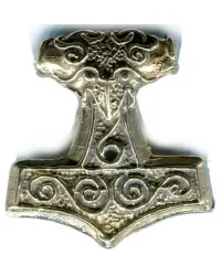 Raven Thors Hammer Pendant