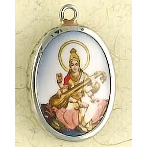 Saraswati Hindu Ceramic Necklace