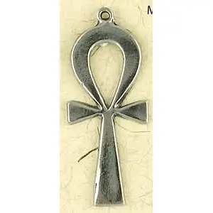 Ankh Plain Pewter Necklace
