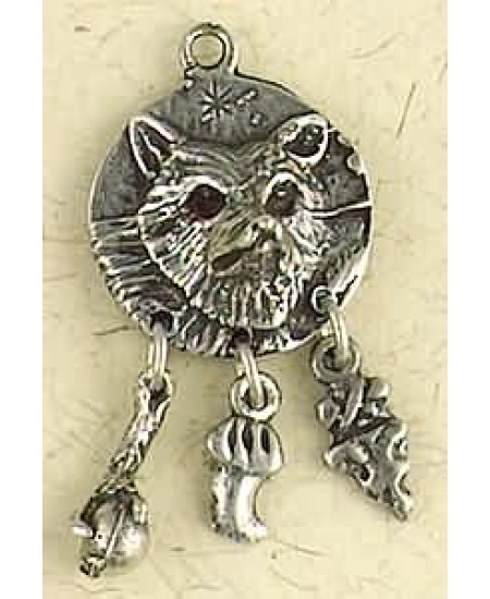 Coyote Animal Spirit Pewter Necklace