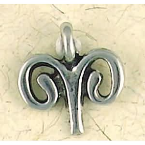 Aries Zodiac Pewter Necklace