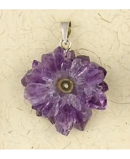 Amethyst Stalactite Crystal Pendant