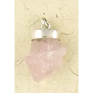 Rose Quartz Natural Crystal Capped Necklace