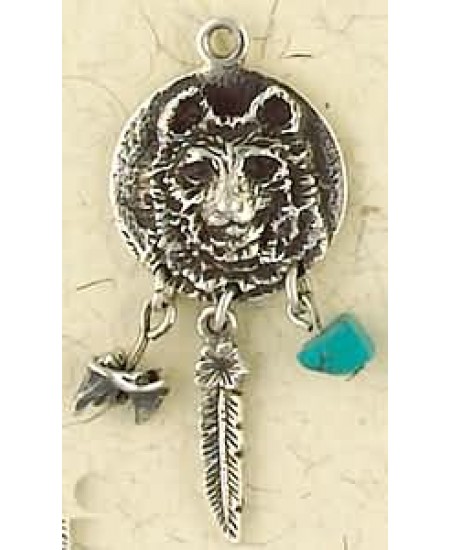 Bear Animal Spirit Sterling Slver Necklace