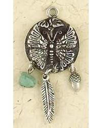 Butterfly Animal Spirit Sterling Silver Necklace