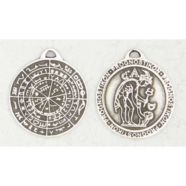 Divination Disc of Pergamon Pewter Necklace