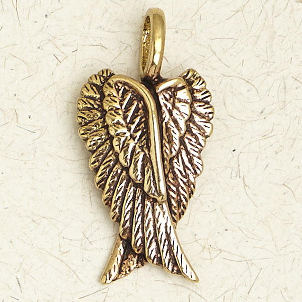 Angel Wings Bronze Necklace