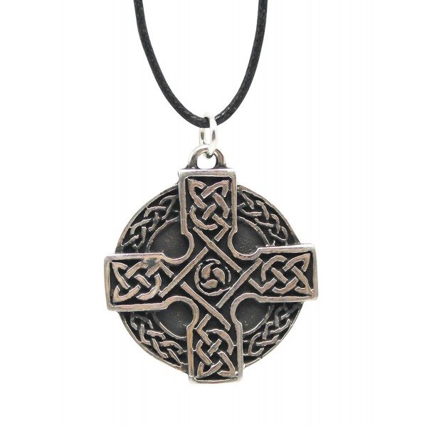 Celtic Cross Pewter Necklace