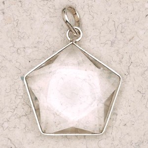 Clear Quartz 5 Point Prisma Star Pendant