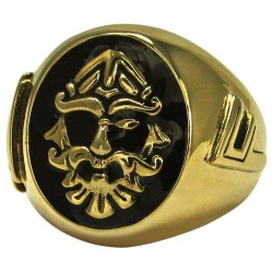 Odin Large Bronze Valknut Signet Ring