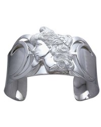 Moon Goddess Sterling Silver Cuff Bracelet