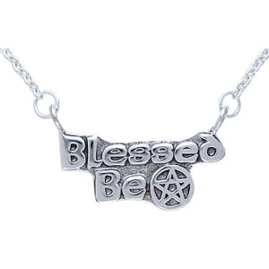 Blessed Be Pentacle Sterling Silver Necklace