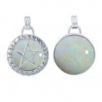 Theban Hidden Pentacle Opal Pentagram Pendant