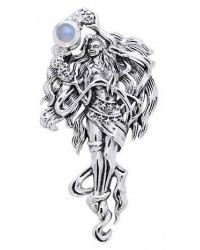 Moon Goddess Sterling Pendant