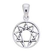 Enneagram Mini Pendant in Sterling Silver