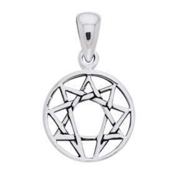 Enneagram Mini Pendant in Sterling Silver