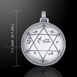 Seal of Solomon Sterling Silver Magical Pendant