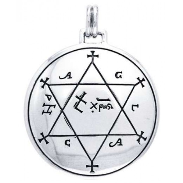 Seal of Solomon Sterling Silver Magical Pendant