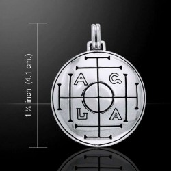 AGLA Seal of Solomon Sterling Silver Pendant for Success and Wealth