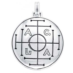 AGLA Seal of Solomon Sterling Silver Pendant for Success and Wealth