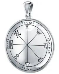 Pentacle of Solomon 1st Pentacle of Mars Amulet Pendant