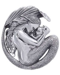 Motherhood Mermaid Sterling Silver Pendant