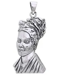 Marie Laveau Voodoo Queen Sterling Silver Pendant