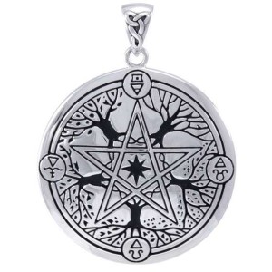 Elemental Seasons Witches Pentacle Pendant