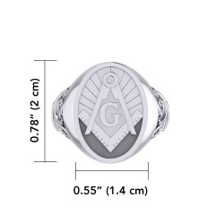 Masonic Mens Signet Ring