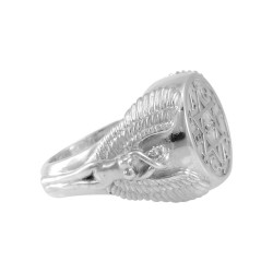 Angel Talisman Occult Small Mens Signet Ring