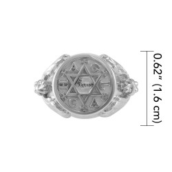 Angel Talisman Occult Small Mens Signet Ring