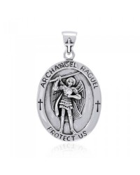 Archangel Raguel Medallion Pendant