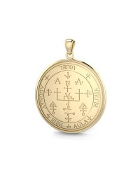 Archangel Uriel Sigil Solid Gold Pendant