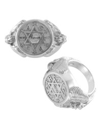 Angel Talisman Occult Small Mens Signet Ring