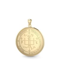 Archangel Gabriel Sigil Solid Gold Pendant