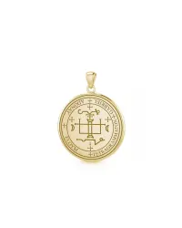 Archangel Gabriel Sigil Solid Gold Small Pendant