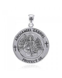 Archangel Gabriel Medallion Pendant