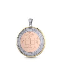 Archangel Gabriel Sigil Three Tone Pendant