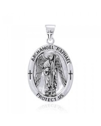 Archangel Raphael Medallion Pendant