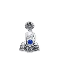 Buddha Time of Meditation Sapphire Pendant