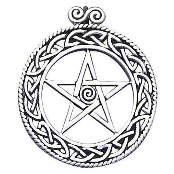 Openwork Pentacle Pendant in Sterling Silver