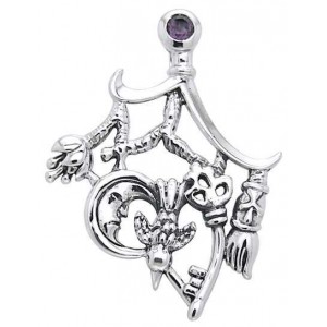 Cimaruta Stregheria Sterling Silver Witches Charm