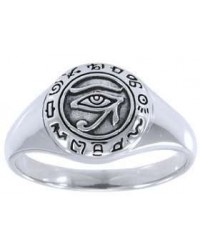 Eye of Horus Egyptian Signet Ring