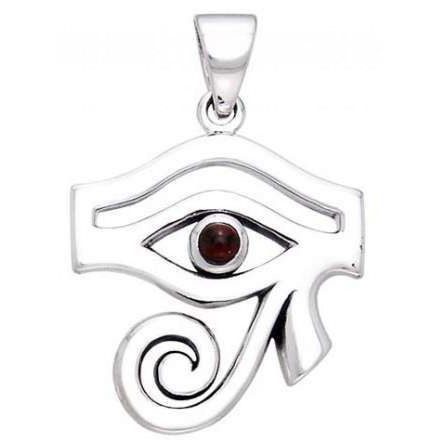 silver eye of horus pendant