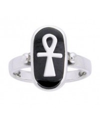 Ankh Sterling Silver Egyptian Ring