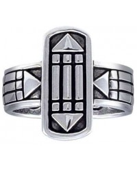 Atlantis Sacred Geometry Sterling Ring