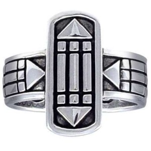 Atlantis Sacred Geometry Sterling Ring