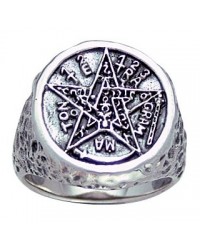 Tetragrammaton Pentacle of Solomon Signet Ring